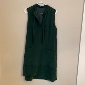 Madewell Silk Aviator Shiftdress